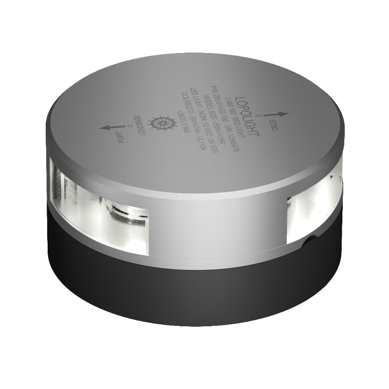 2nm 180° White, silver anodized